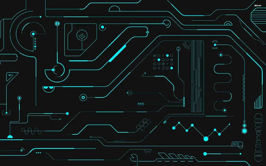 Electronic Board Technology Neon Circuits Background for Electrical Engineers Profile
