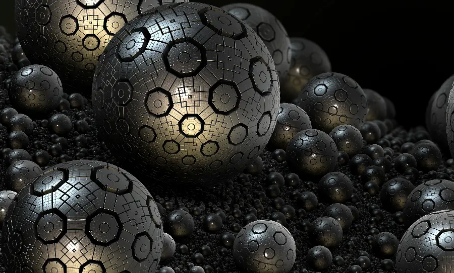 Cool metal ball laptop wallpaper