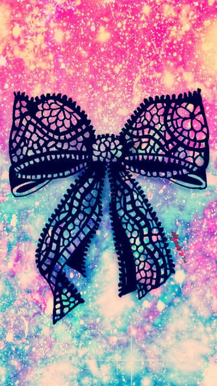 Mermaid Glitter Bow Photo in the Middle