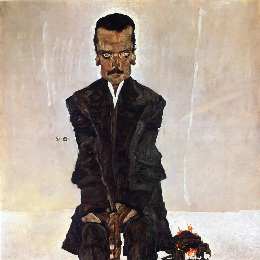 Portrait of the publisher Eduard Kosmack by the painter Egon Schiele