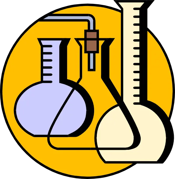 PNG image and cut graphic with the design of laboratory glasses for logos