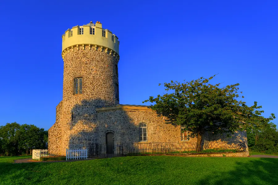 Photo of a creepy and historic old castle for wallpaper and phone background 