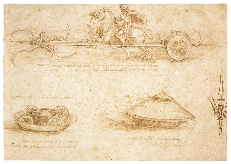 Image of Leonardo da Vinci, Italian scientist and inventor 
