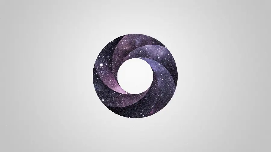 Minimal style donut art photo full HD 