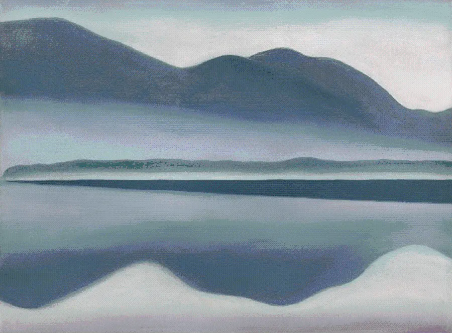 Wallpaper of the works of the famous painter Georgia O'Keeffe for painting lovers