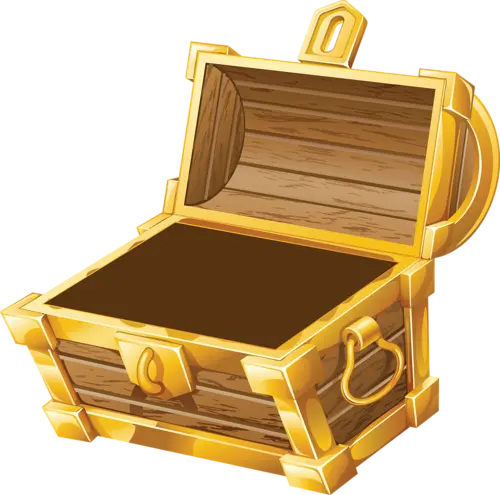 Simple PNG image of a free and full HD wooden chest graphic 