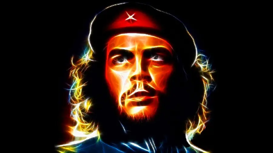 The most secret photoshop of Che Guevara, black background for profile 