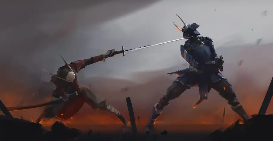 Download samurai duel photo for profile and wallpaper 