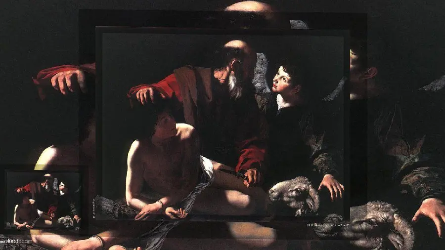 Photo of a special and interesting painting by Caravaggio with good quality 