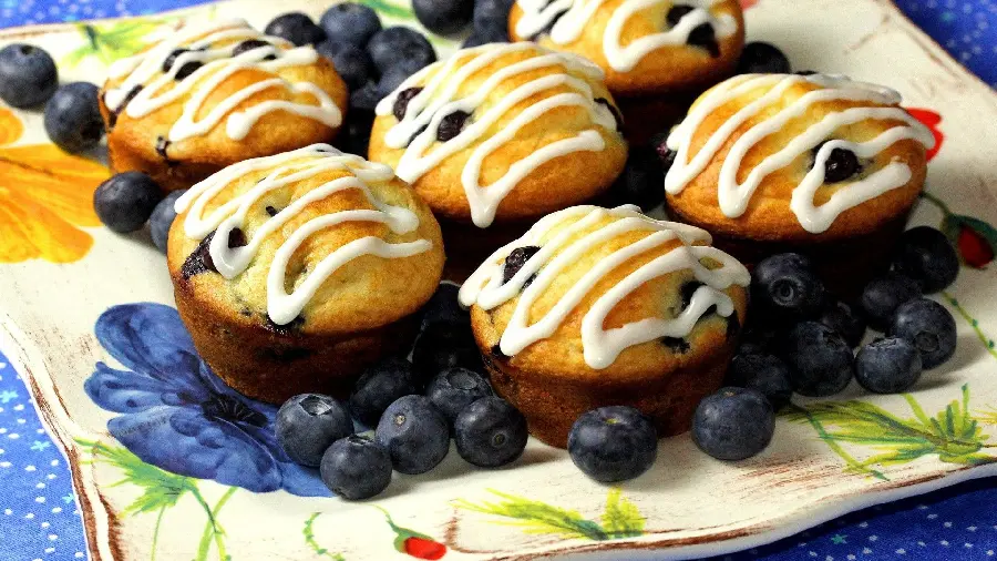 The most delicious cookie in the world called a blueberry cookie or muffin