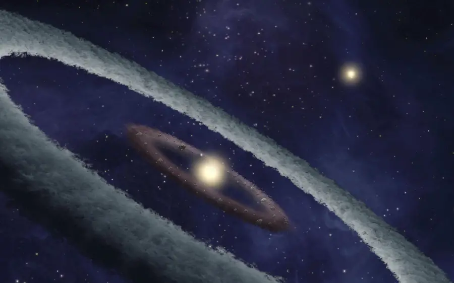 Download a beautiful and spectacular photo of a belted planet published by the NASA NASA team 