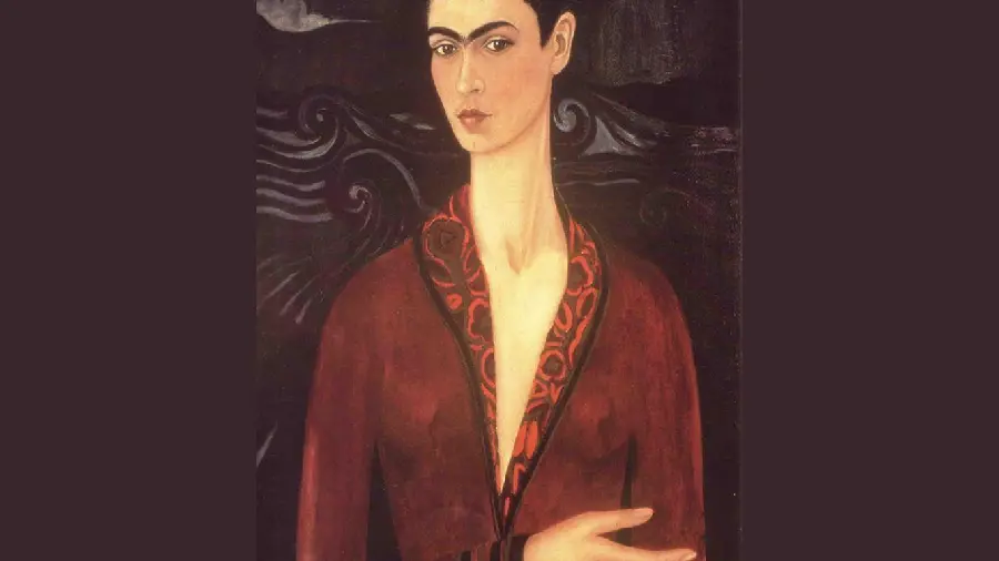 Painting Velvet Dress Portrait by Frida Kahlo - Artist 