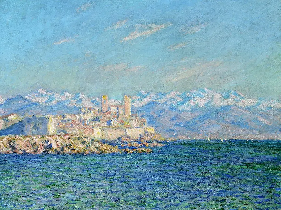 Painting Fort Antibes, Afternoon Efflorescence by Claude Monet - Oil Painting 1888