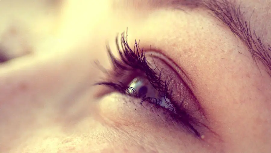 Stock photo of eyes with long eyelashes suitable for printing advertising posters and banners 