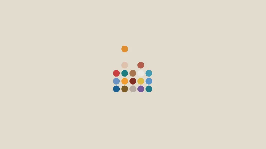 Simple Modern Minimalist Color Dots Wallpaper