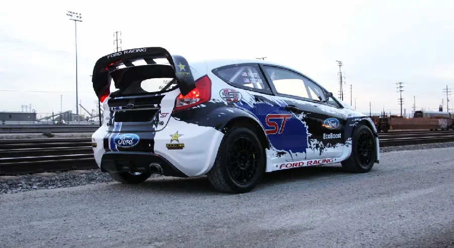Cool stock of a rallycross racing car