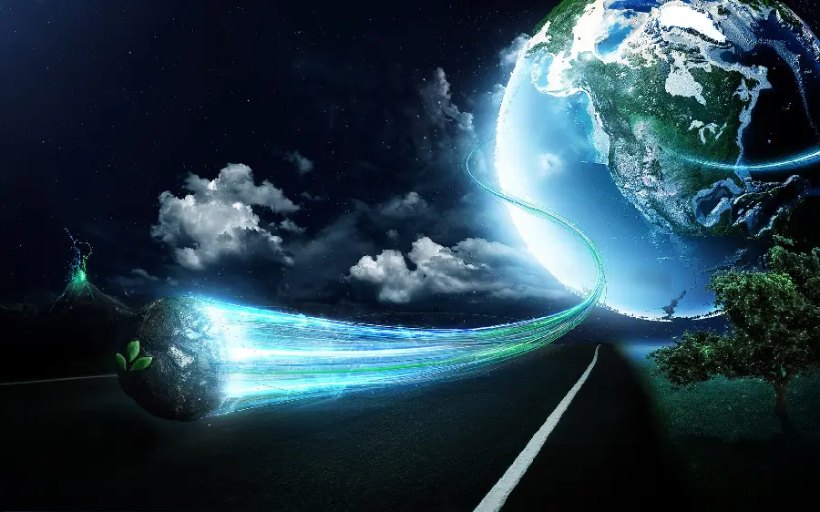 Stunning wallpaper for use in cyberspace