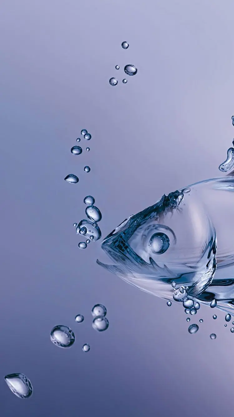Free download of 3D water background images for all types of iPhone phones