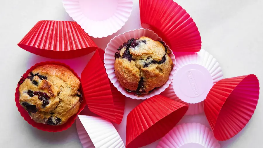Delicious and Delicious Image of Blueberry Flavored Muffins and Cookies