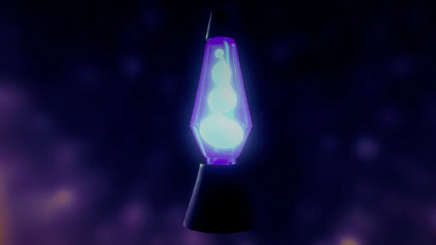 Wallpaper of a lava lamp with purple lighting for the computer 