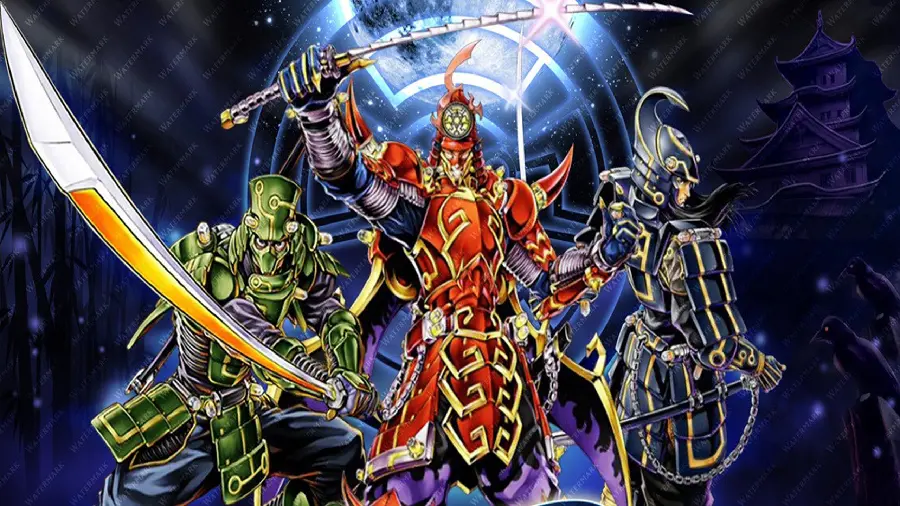 Download samurai photo with a black background for mobile background 