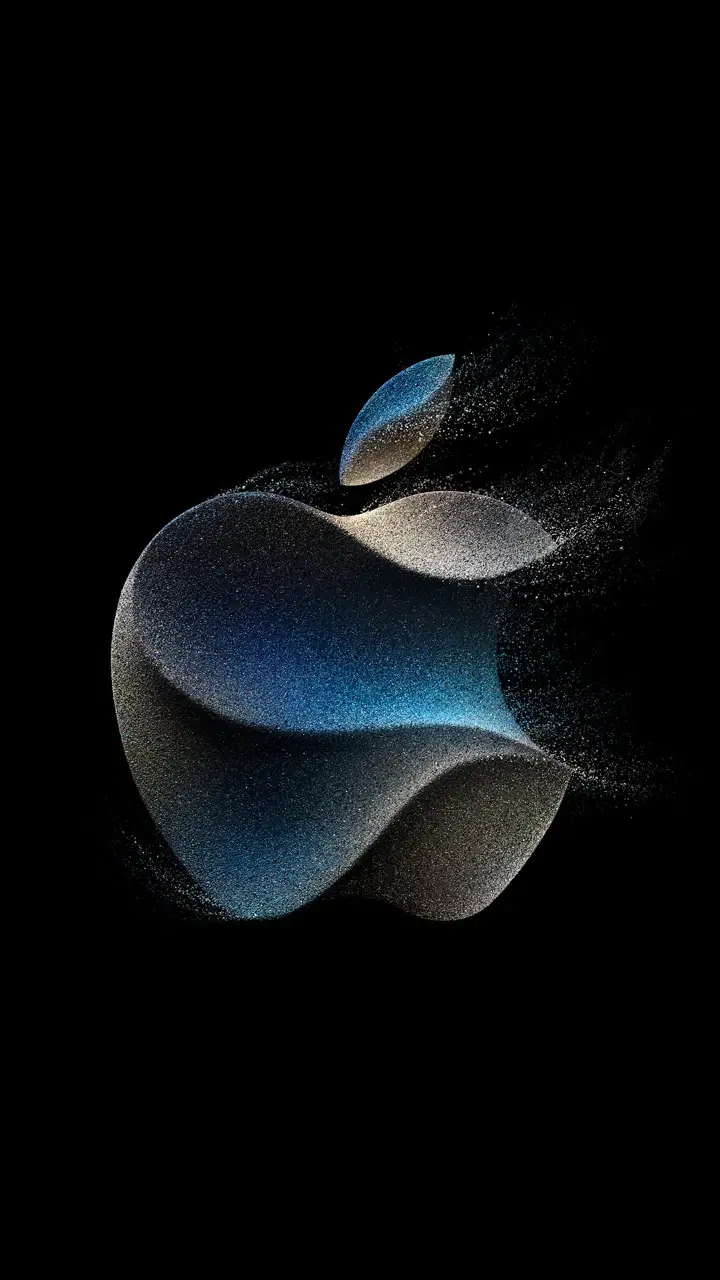 iPhone 15 wallpaper in Apple logo design