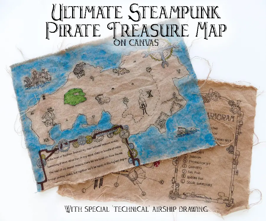 Real Treasure Map Photo with the Highest Quality for Printing Boards