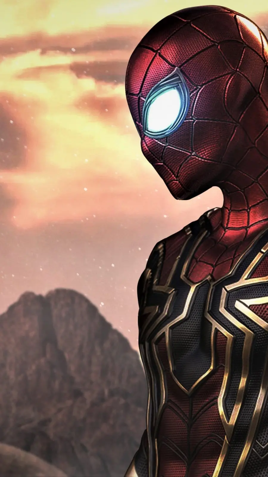 Amazing background of Spider-Man with scary eyes