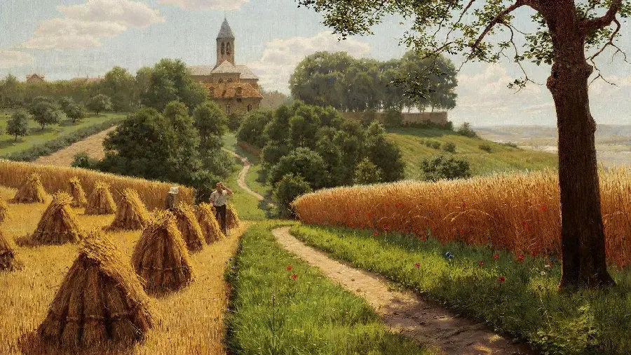 The latest photo of a modern style nature painting
