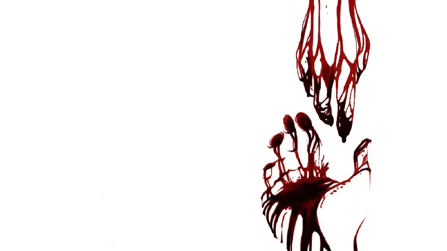 Interesting and graphic design of bloody hand with the highest quality 