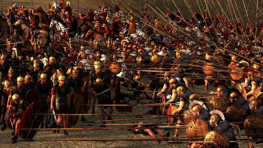 Renaissance painting of war and struggle