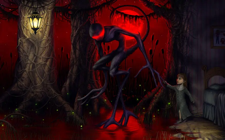 2024 Wallpaper Scary and Exciting Cartoon on Dark Background