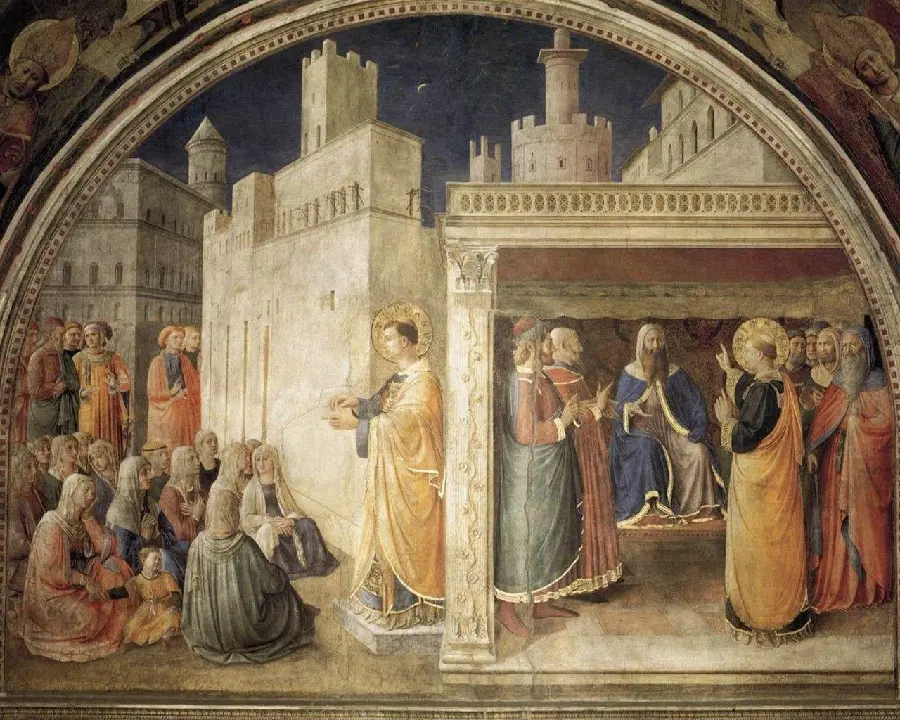 Download Renaissance painting photo of religious ceremonies and prayers