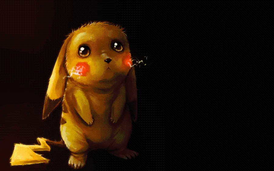 Animated graphic profile picture of a sad and crying dog with a black background 
