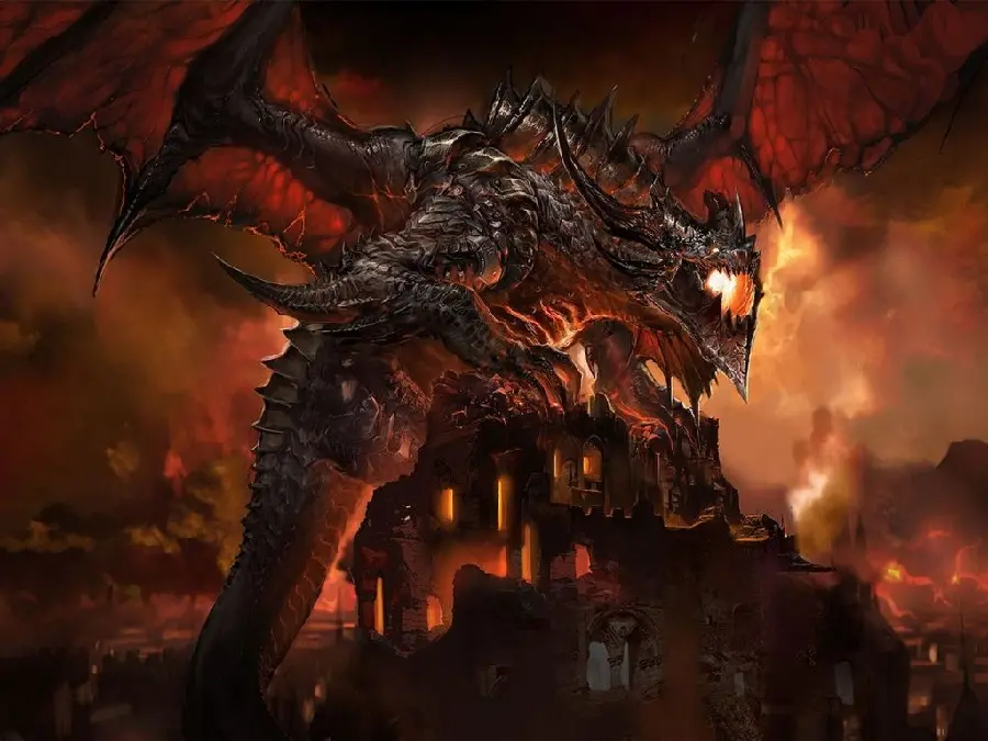 Photo of an angry and furious dragon fighting and fighting 