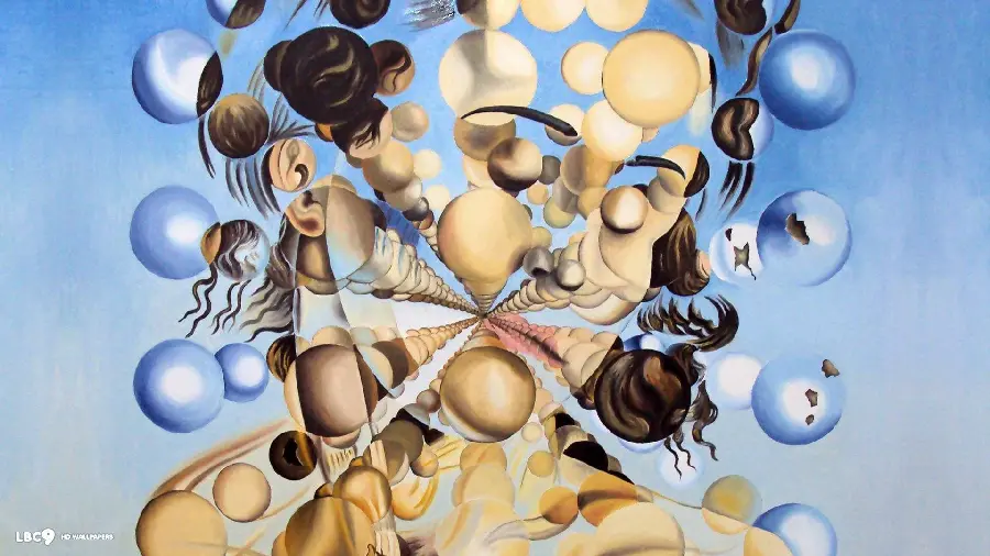 Photo of oil painting Galatea of ​​the Butterflies by Salvador Dali