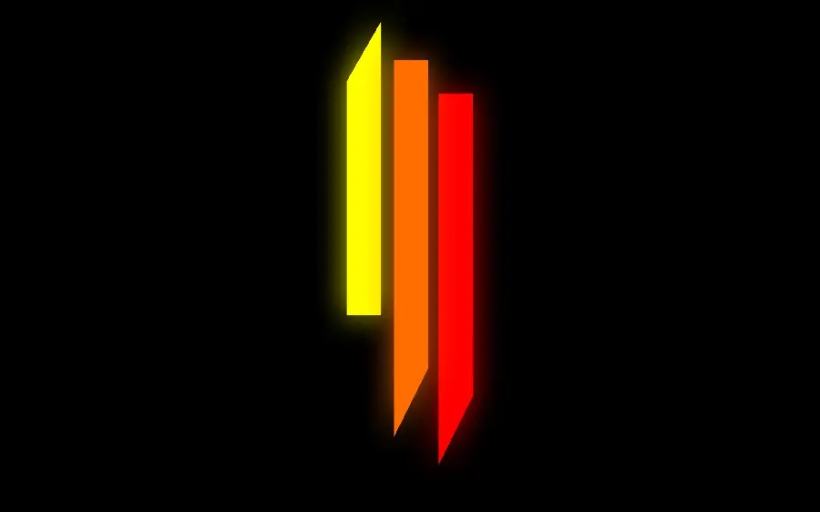 Wallpaper with luminous lines on a black background for creating and making logos
