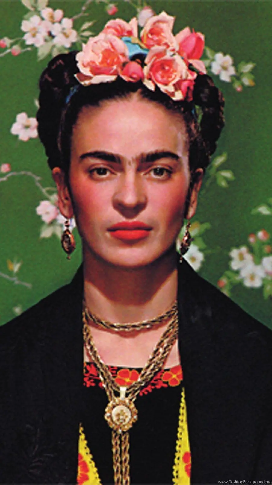 Download the famous portrait painting of Frida Kahlo for iPhone