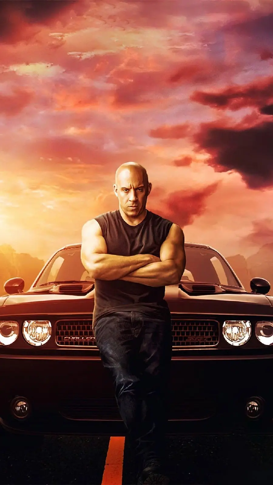 Boyish wallpaper for the phone of the popular actor Fast and Furious 10 Fast X