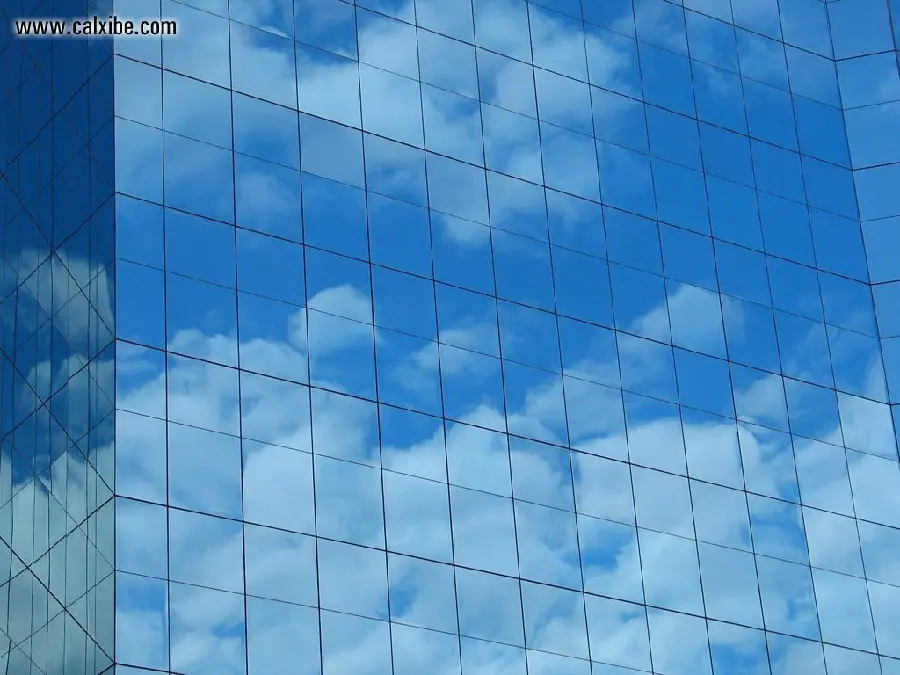 Photo of glass glazing with modern architecture of a skyscraper 