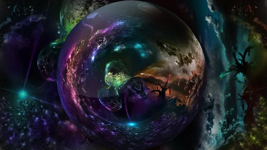 Photo of the most awesome decorative crystal ball and ball of the galaxy model 