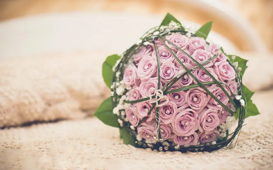 Photo of the most interesting bouquet in the world with beautiful lilac flowers 