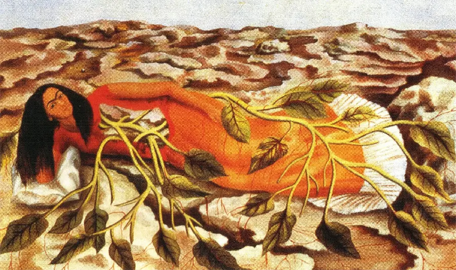 Oil Painting Roots Frida Kahlo 1943 
