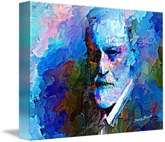 Download photo of the painting of Dr. Sigmund Freud, famous Austrian psychologist and neurologist 