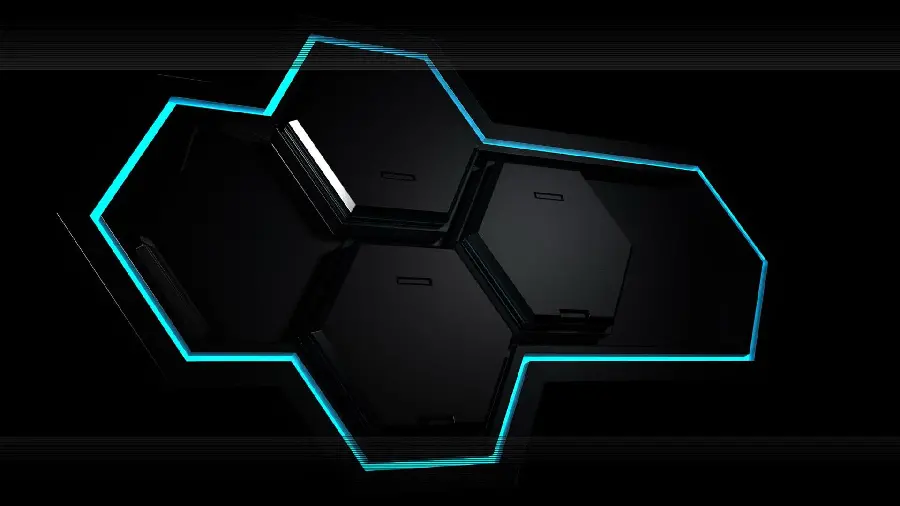 Wallpaper with a special design on a black background