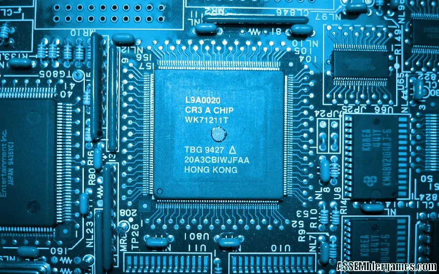 Strange and extraordinary photo using advanced CPU On the motherboard