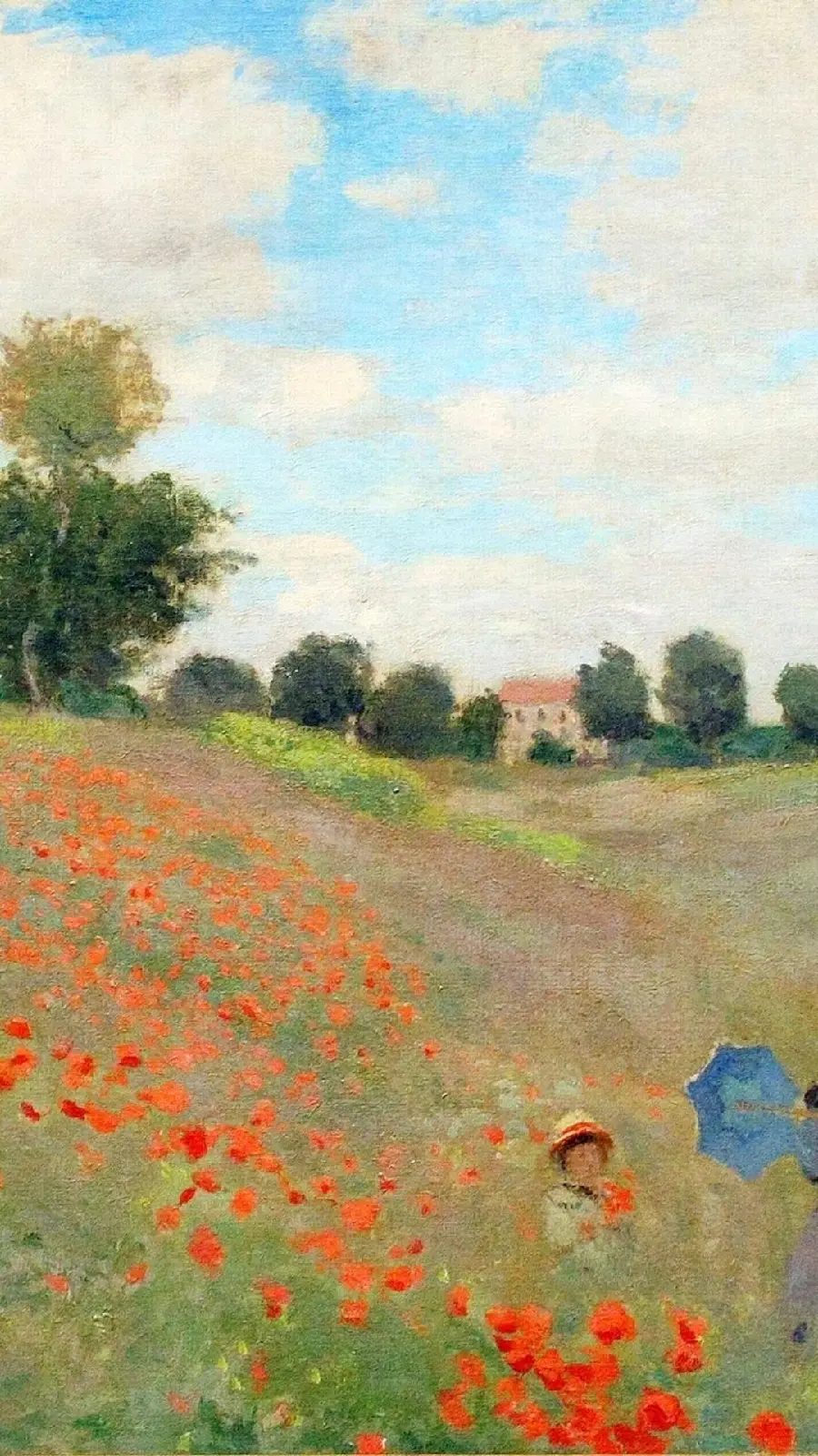 Download the stock photo of the painting of the tulip field by Claude Monet for printing 