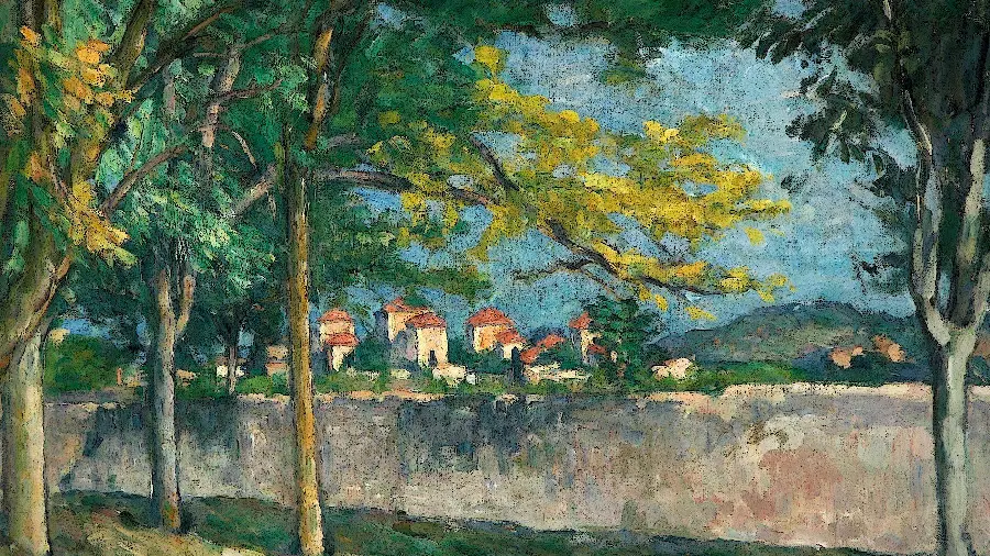 Wallpaper of a spectacular painting by Paul Cezanne for your desktop
