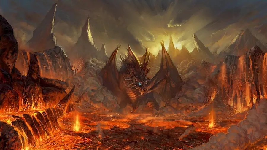 A creepy wallpaper with a scary real dragon design to be dumb