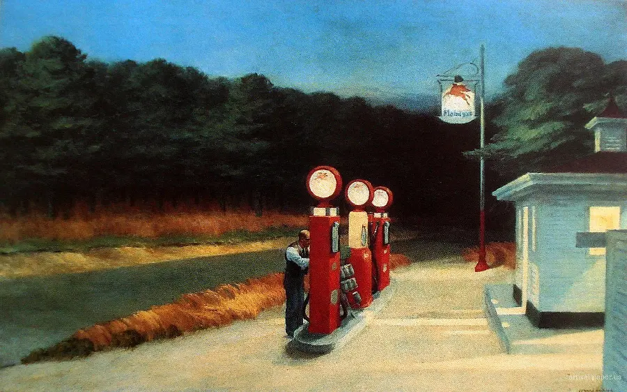 Didier Oettinger's Painting in Ga Edward Hopper, 1940 